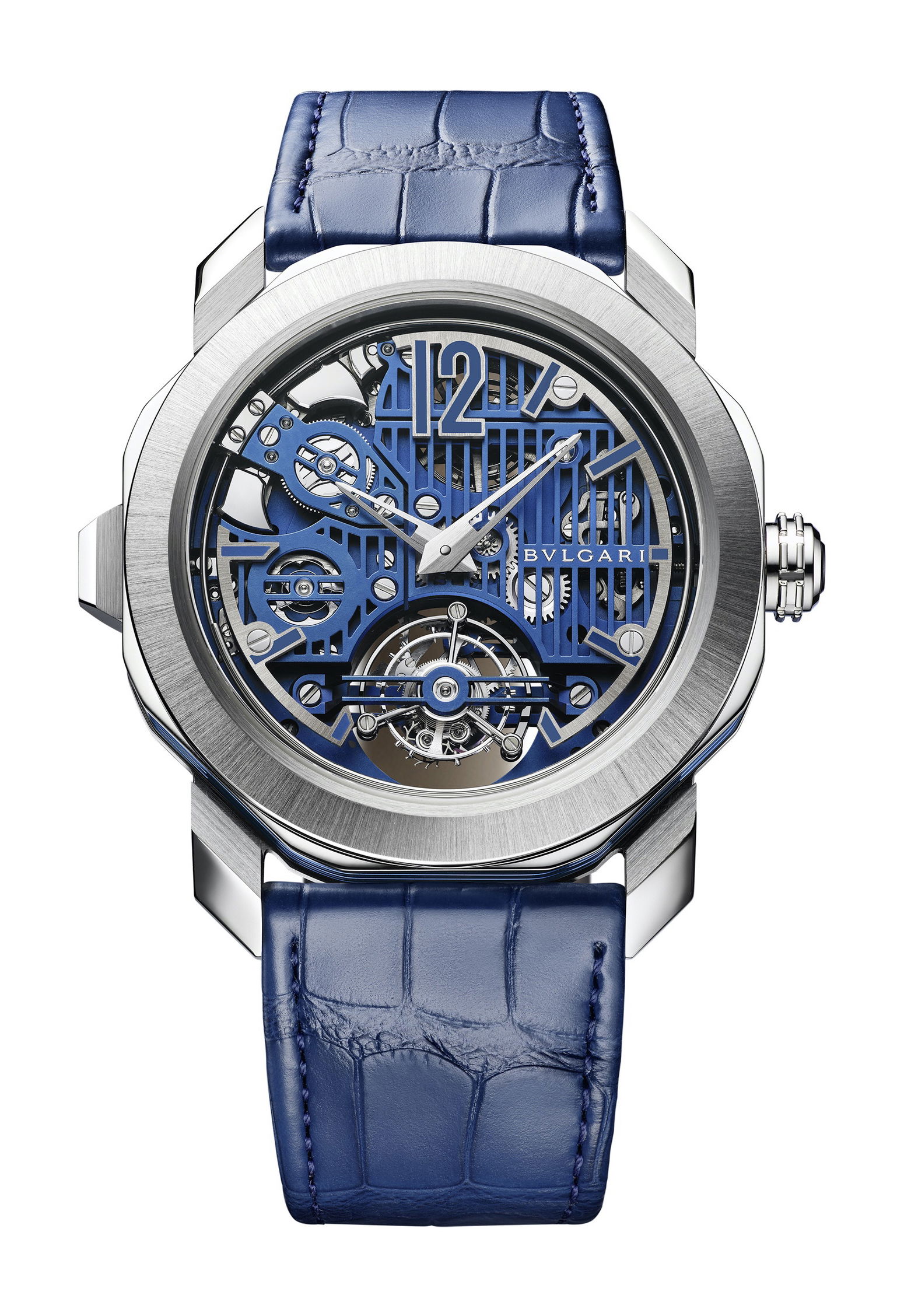 Octo Roma Blue Carillon Tourbillon
