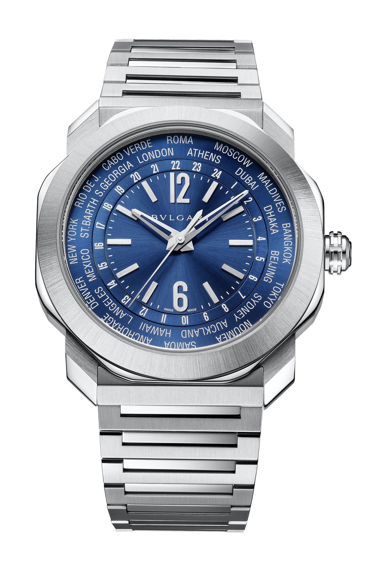 Octo Roma Worldtimer Steel