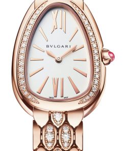 Serpenti Seduttori Rose Gold Semi-Paved Bracelet