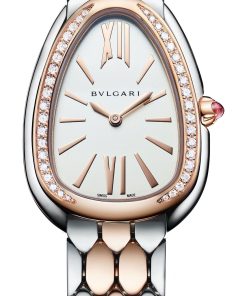 Serpenti Seduttori Steel And Rose Gold With Diamonds