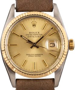 HandMade The Rolex Datejust 16013 Leather Strap