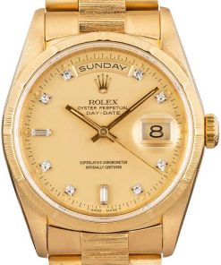 HandMade The Rolex President 18248 with Bark Finish