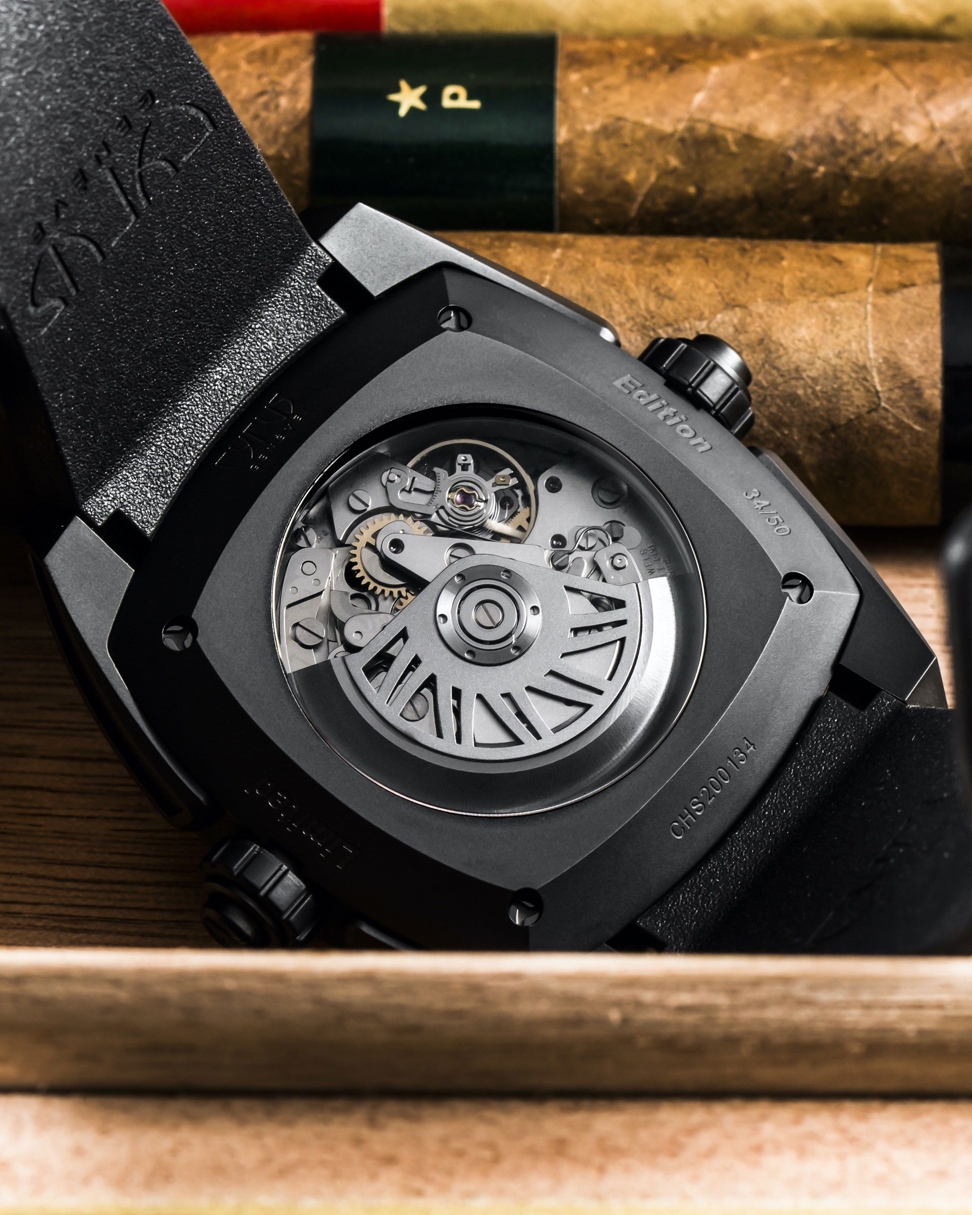 Klepcys Skeleton Chronograph Dark & Blue - Image 2