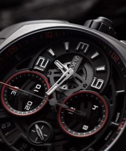 Alternative view of Klepcys Skeleton Chronograph Dark & Red