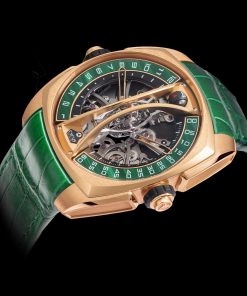 Alternative view of Klepcys Vertical Skeleton Tourbillon Malachite