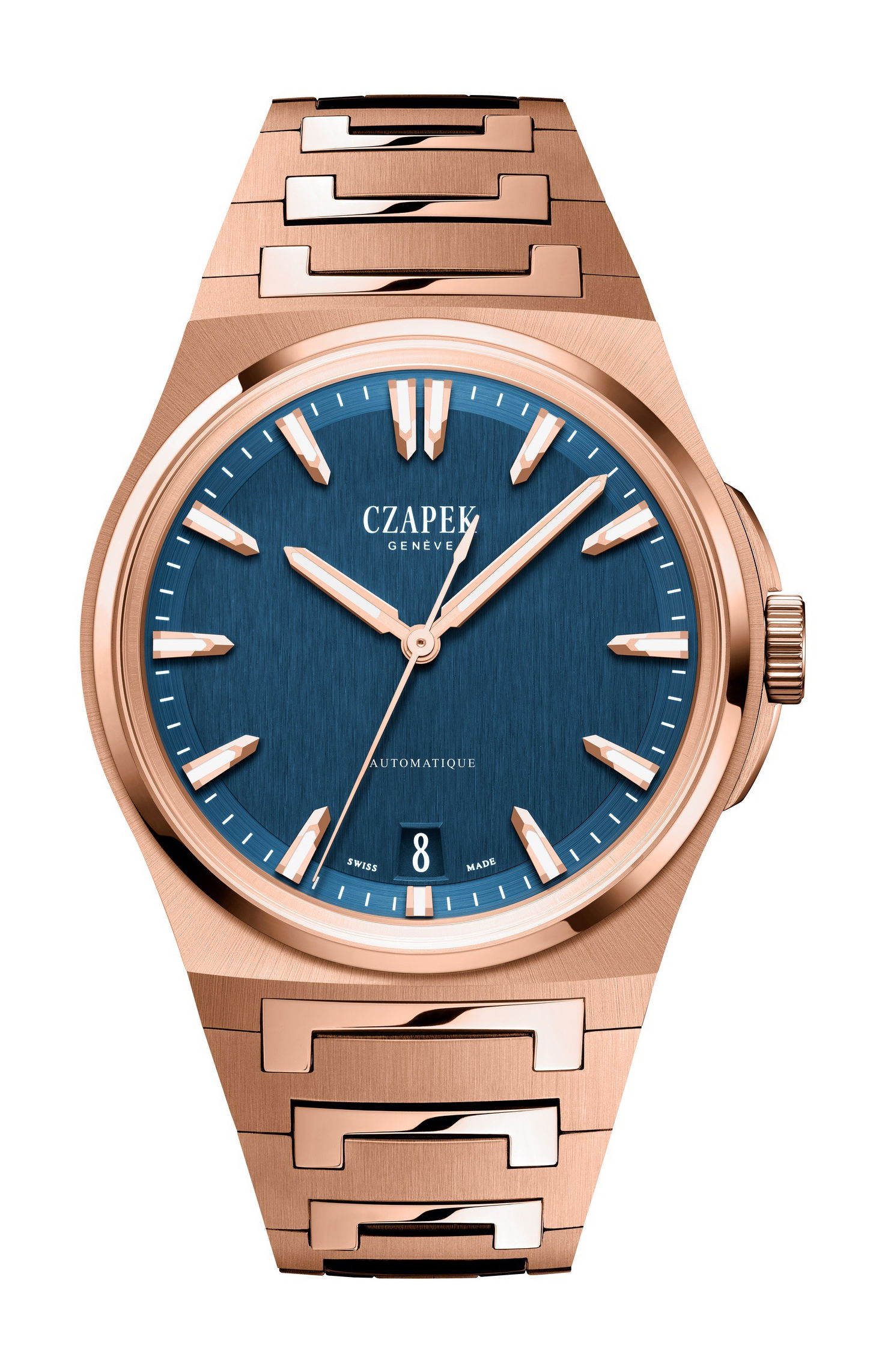 Antarctique Mount Erebus Deep Blue Full Rose Gold