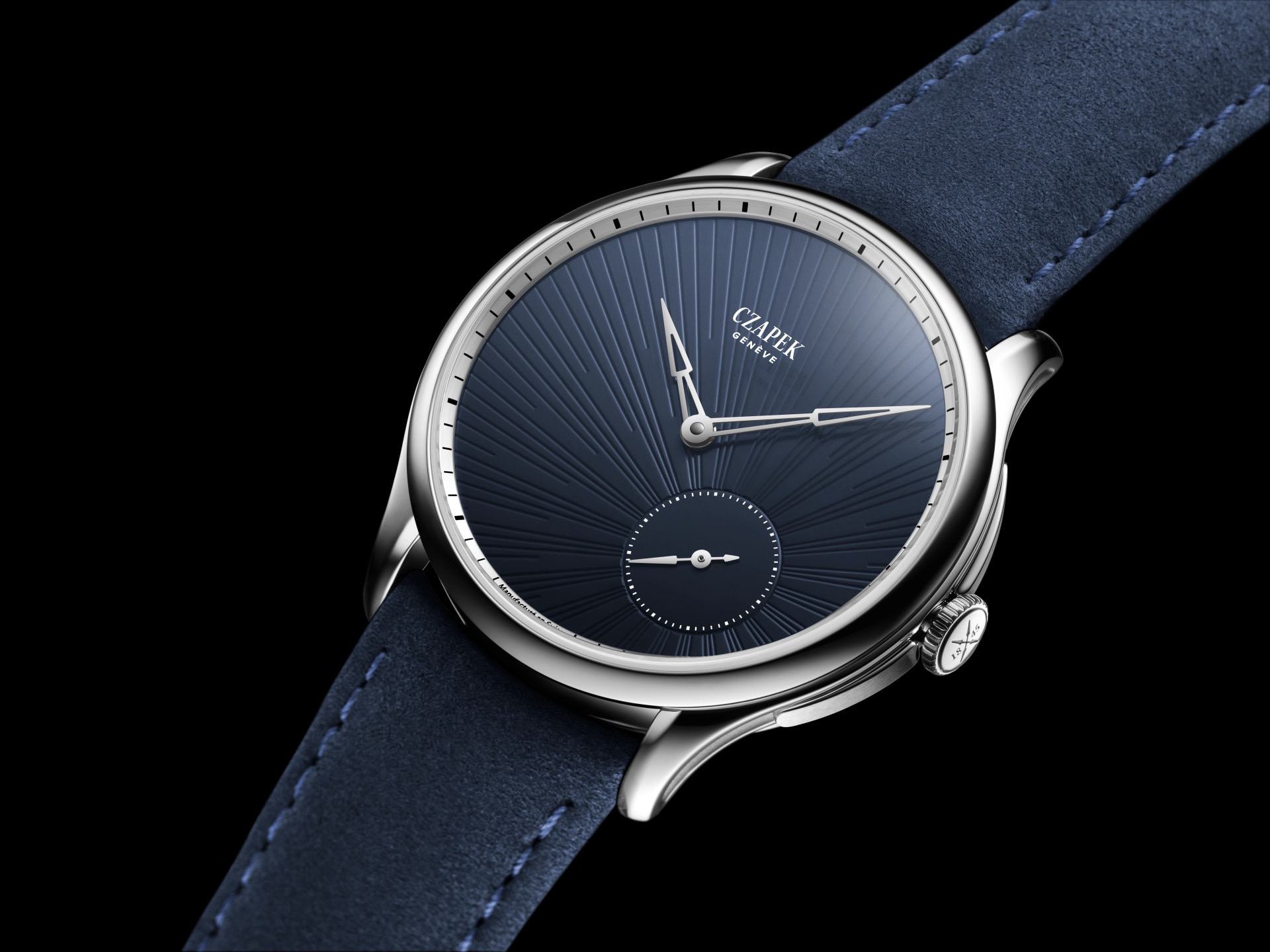 Promenade Guilloché Bleu Nuit - Image 2