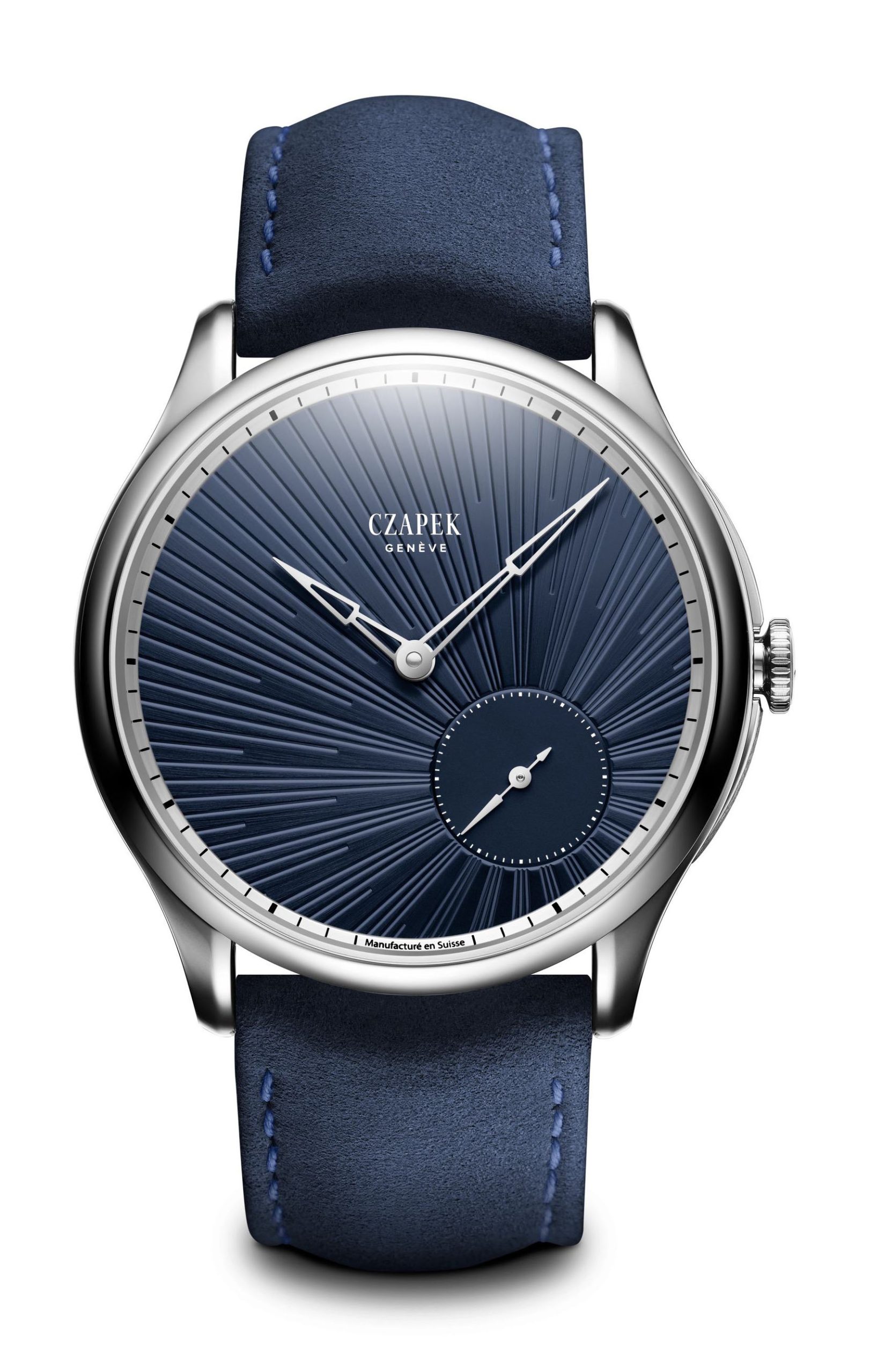 Promenade Guilloché Bleu Nuit