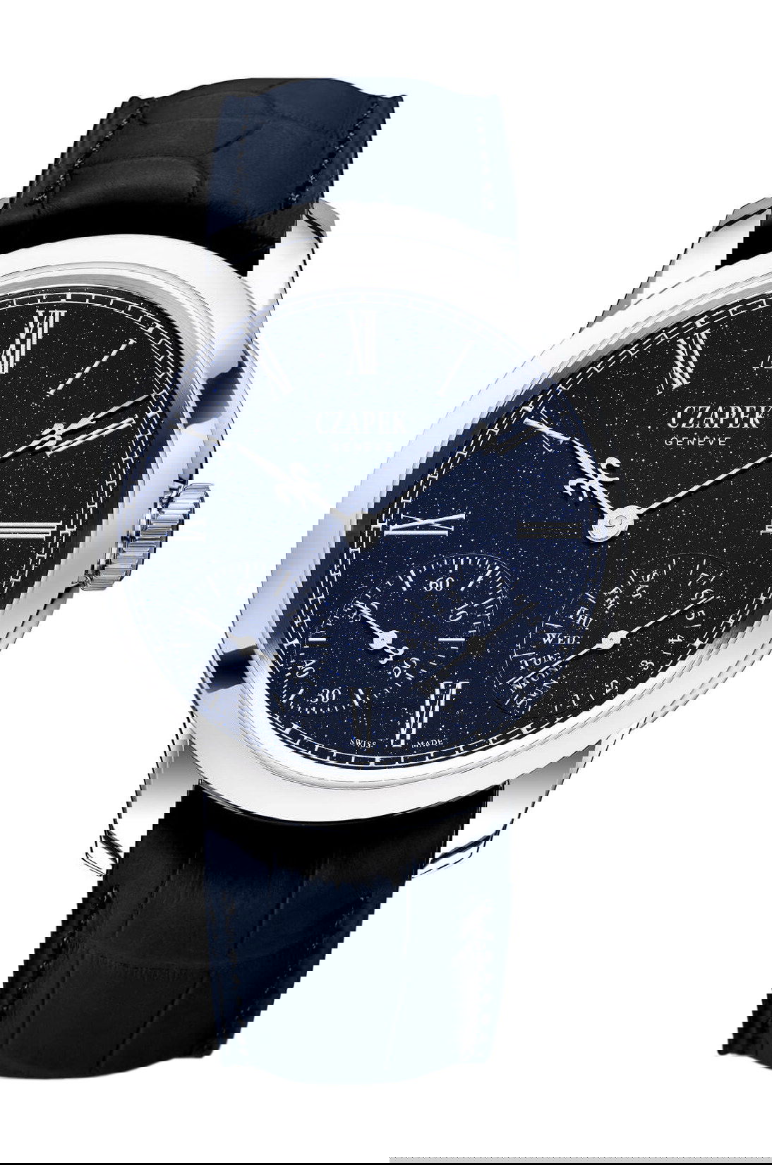 Quai des Bergues Midnight in Geneva S