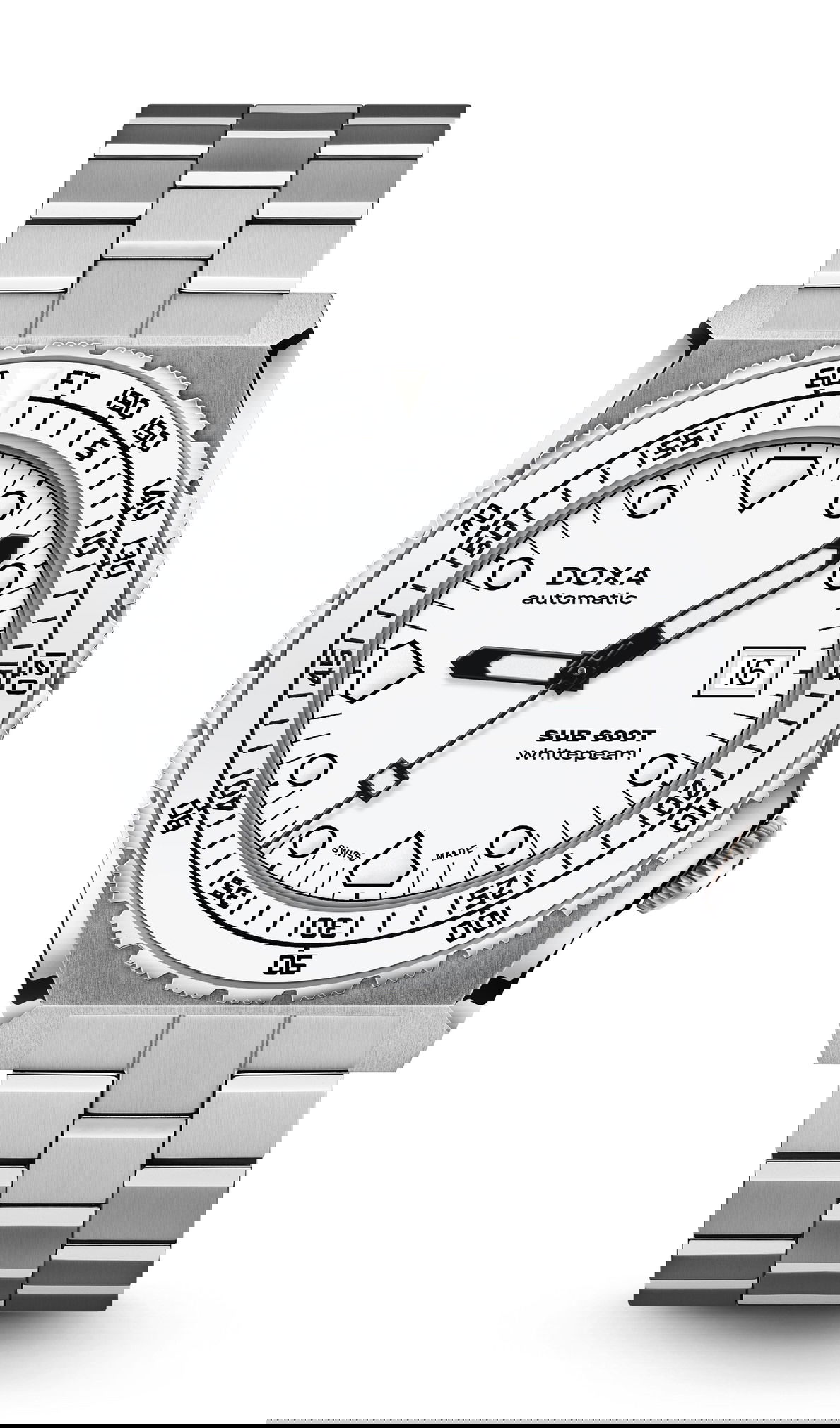 SUB 600T Whitepearl Ceramic Bezel