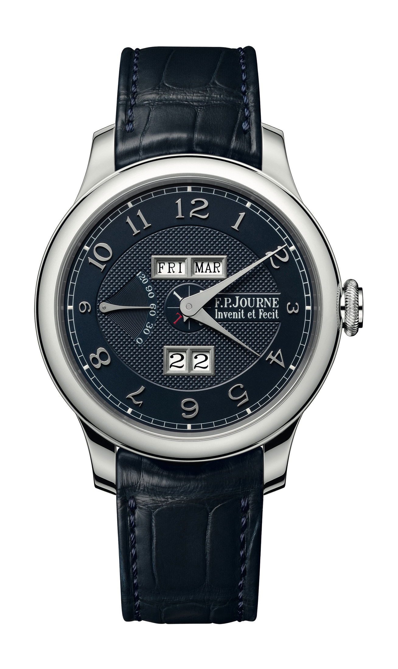 Quantième Perpétuel Blue Silver Dial