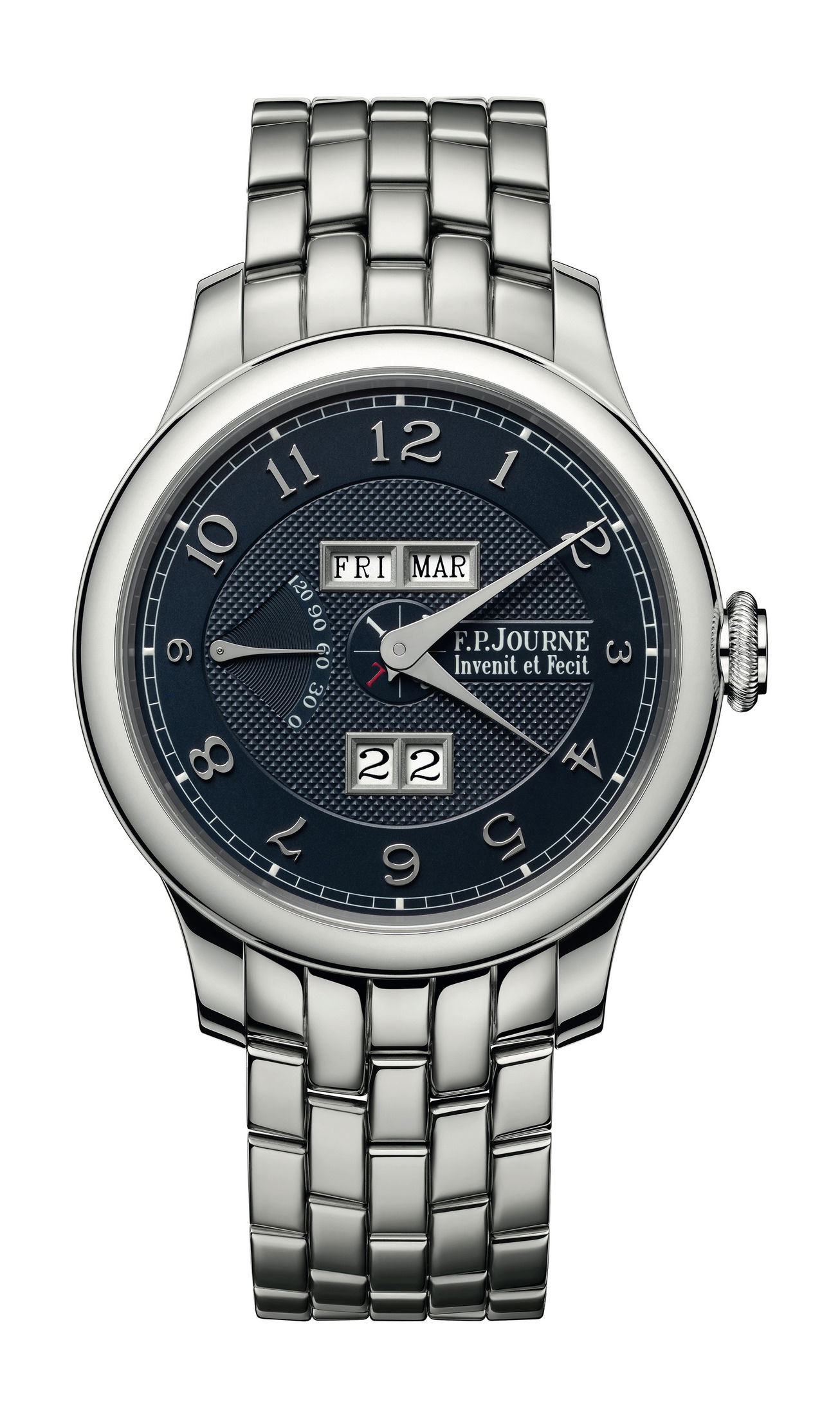 Quantième Perpétuel Blue Silver Dial