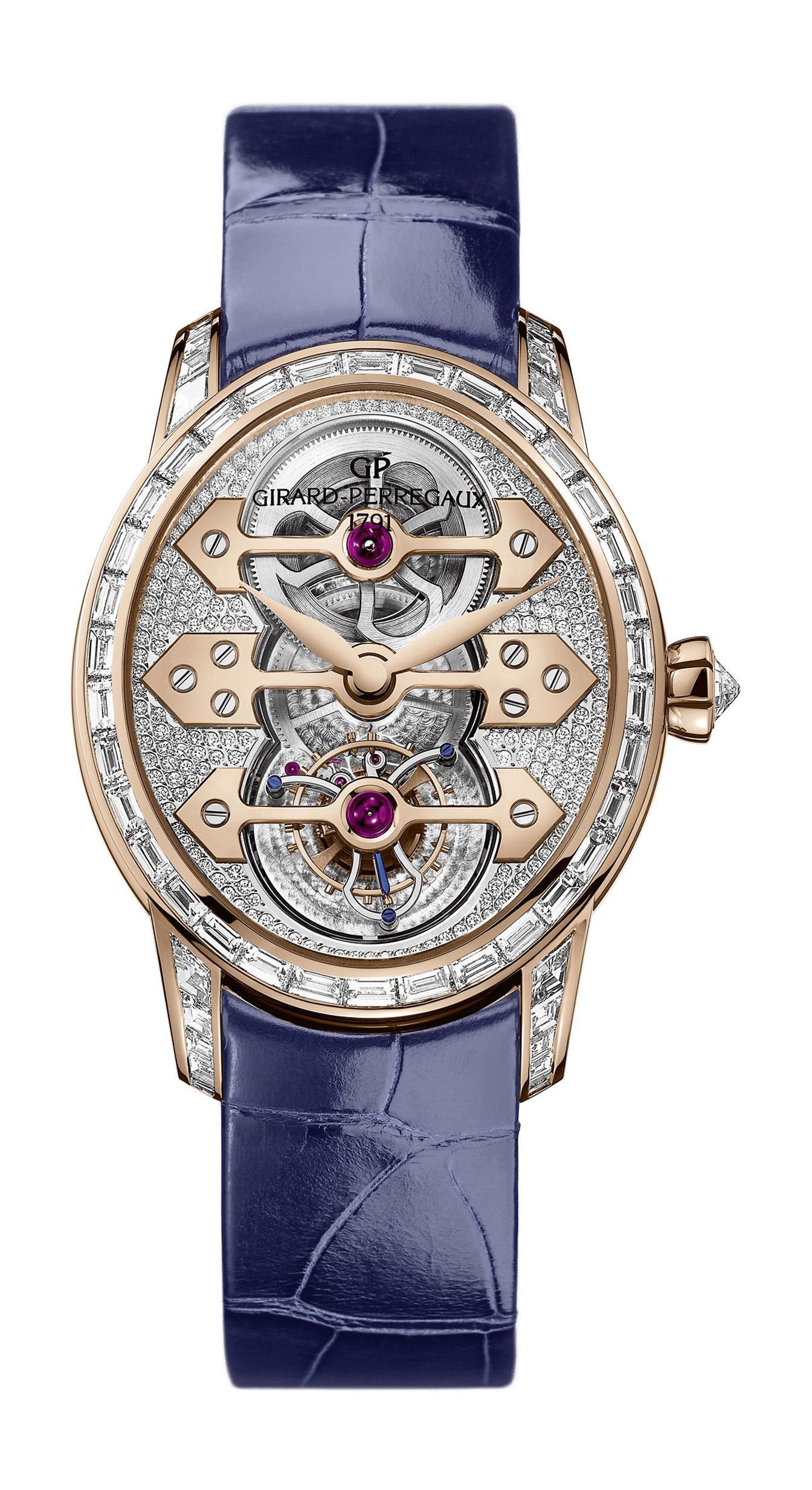 Cat’S Eye Tourbillon With Three Gold Bridge