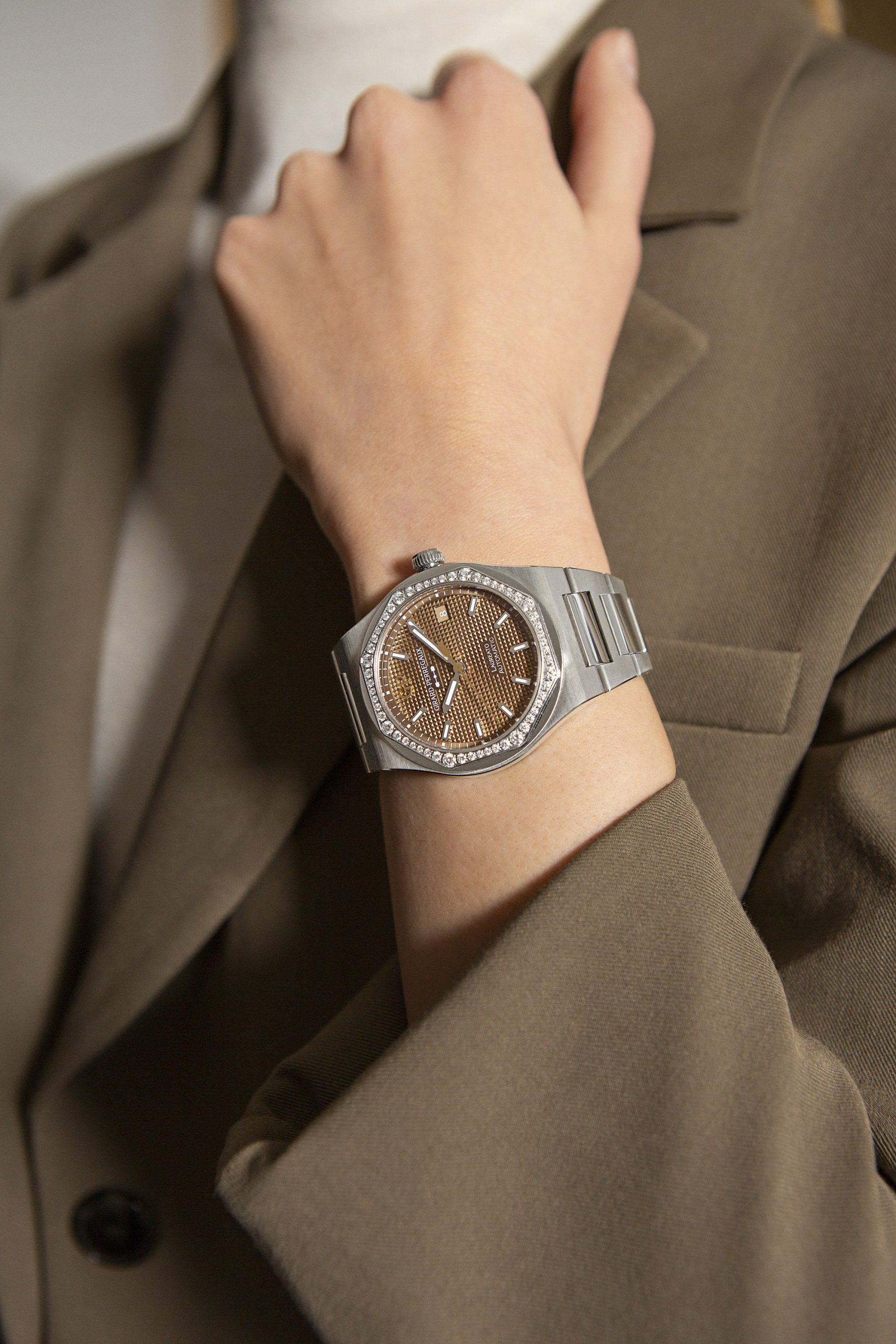 Laureato 38 mm Copper Diamond Bezel - Image 4