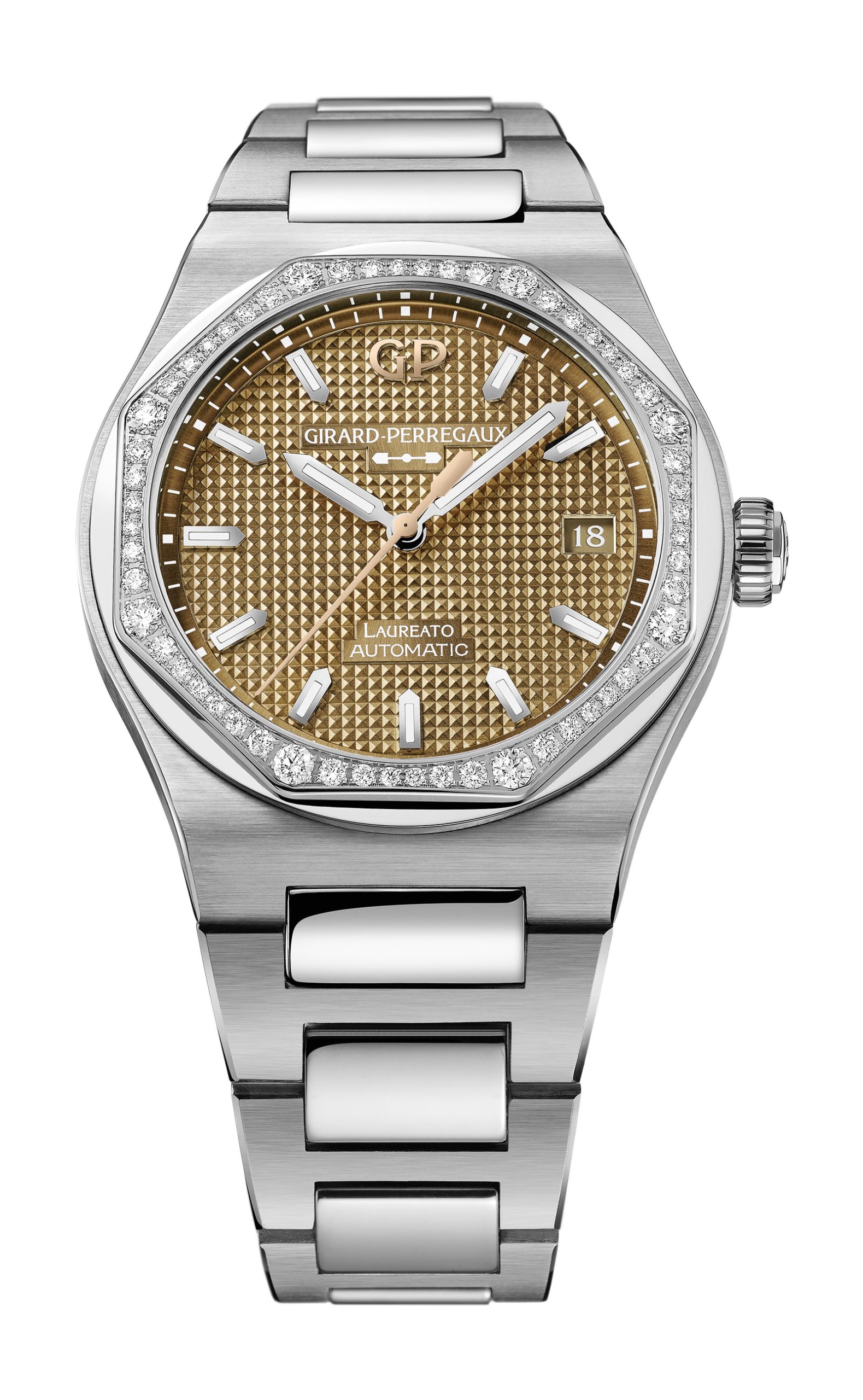 Laureato 38 mm Copper Diamond Bezel