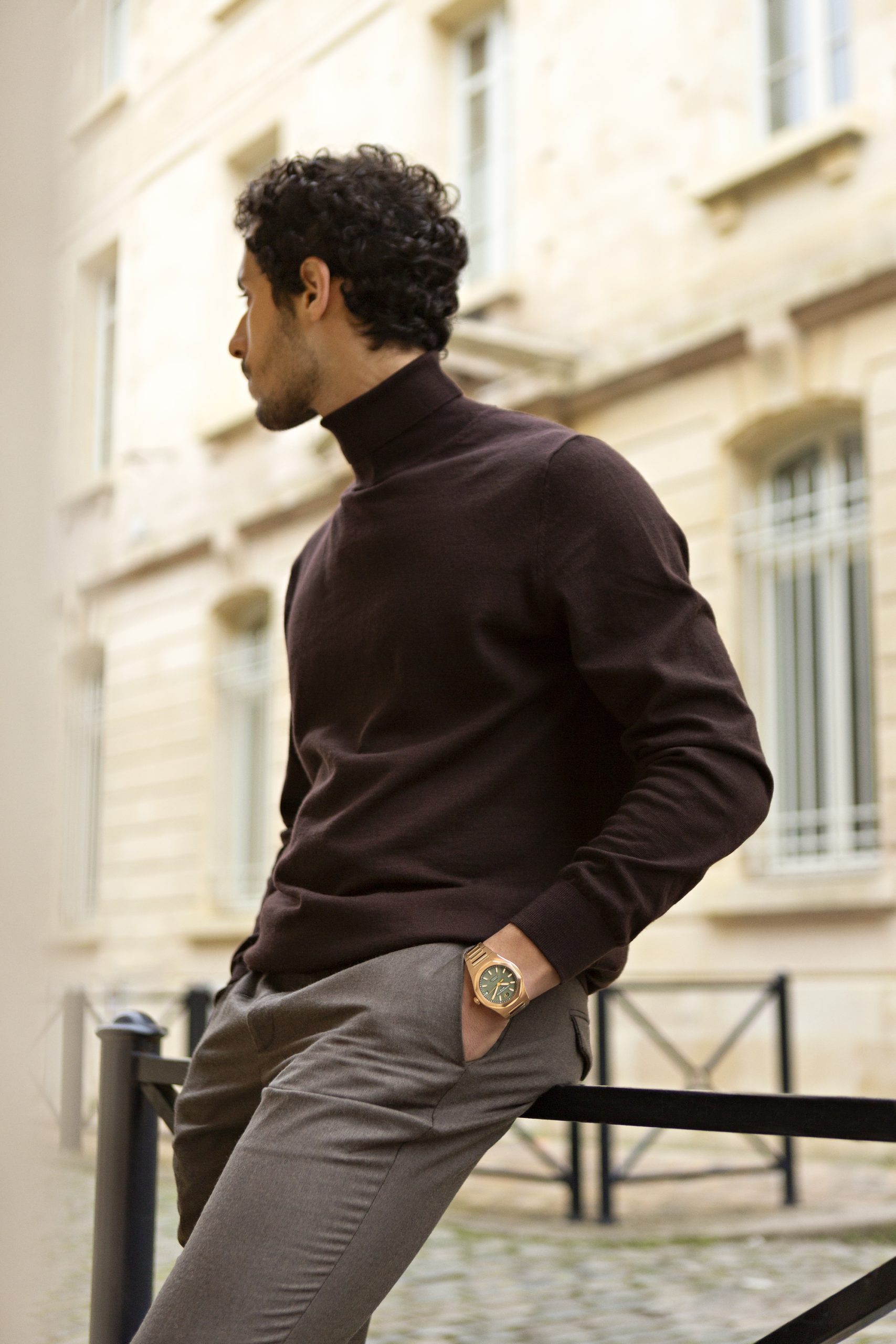 Laureato 42 mm Pink Gold Sage Green - Image 3