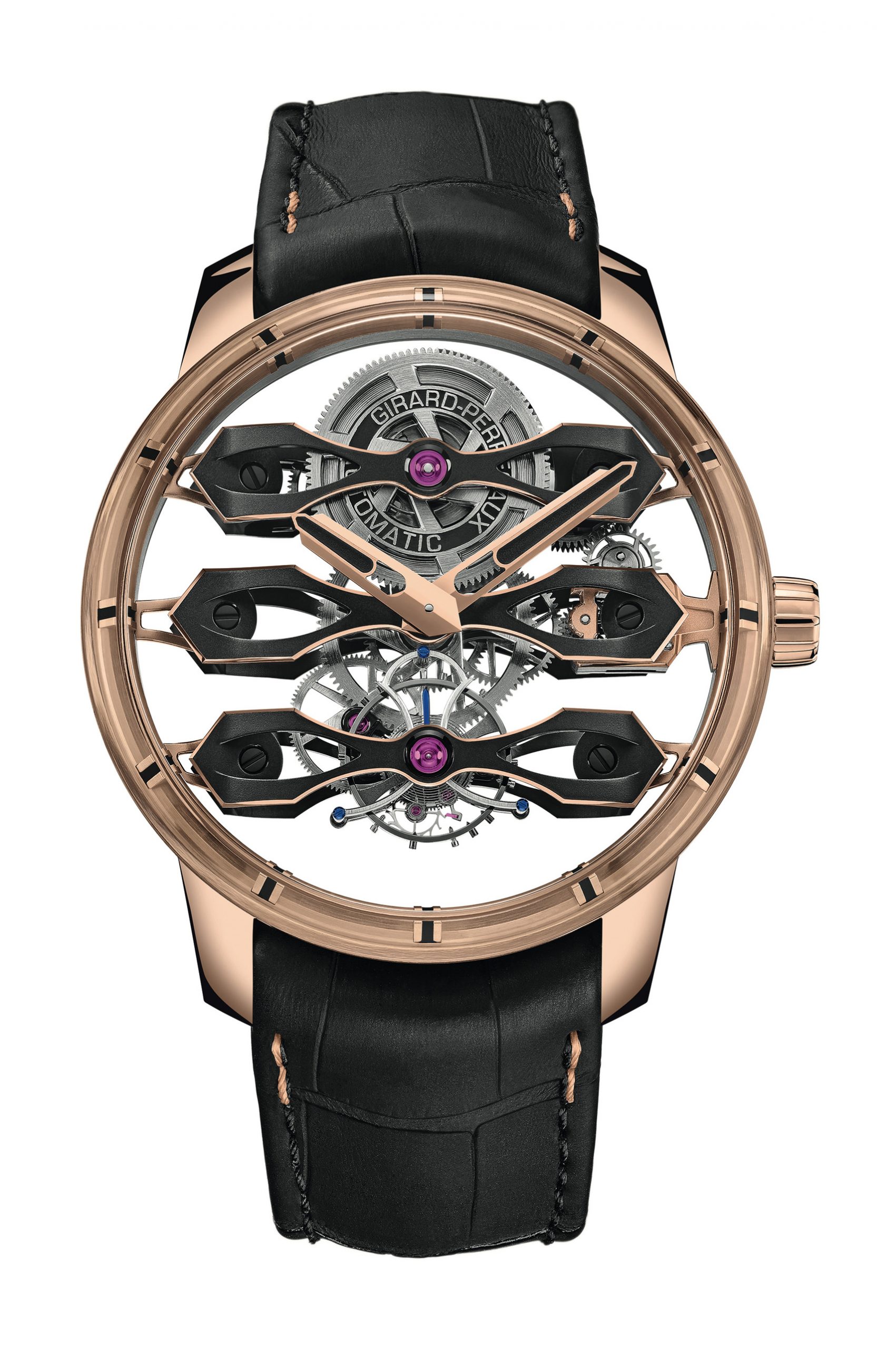 Tourbillon with Three Flying Bridges