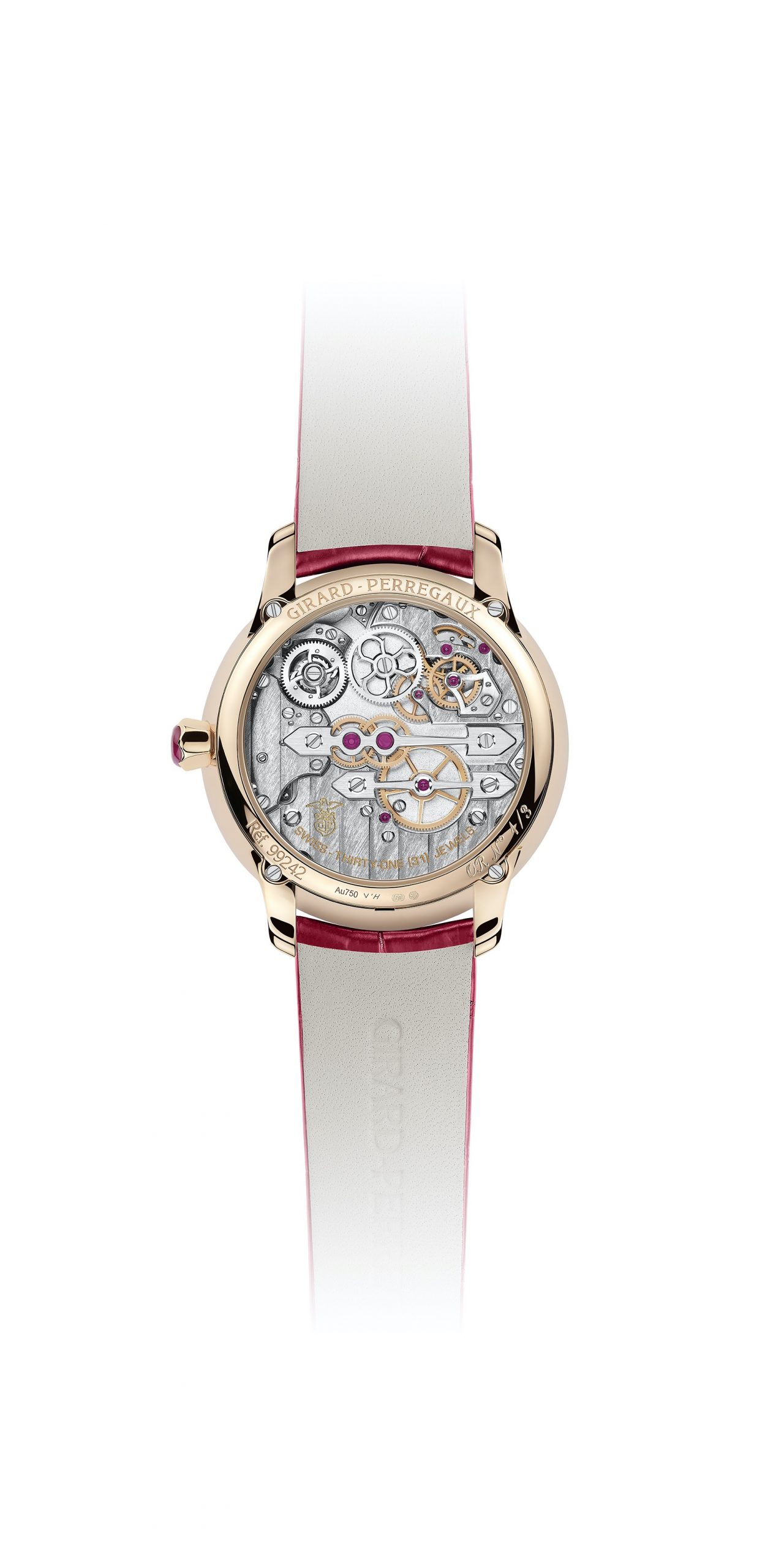 Tourbillon with Three Gold Bridges Ruby Heart - Image 12