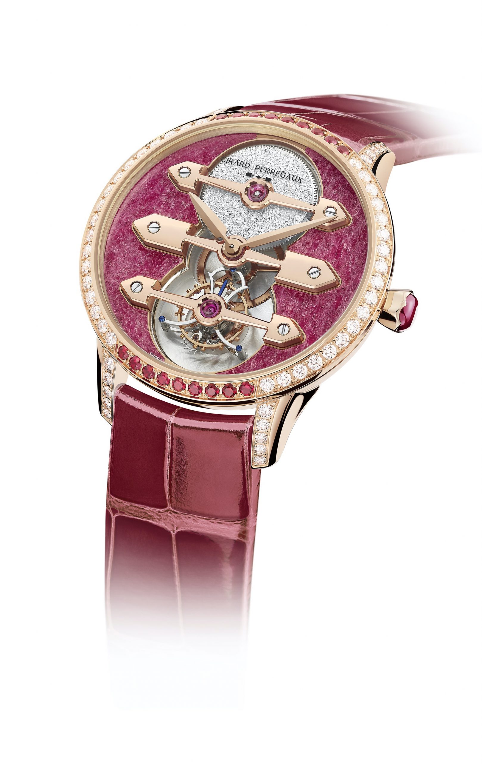 Tourbillon with Three Gold Bridges Ruby Heart - Image 13
