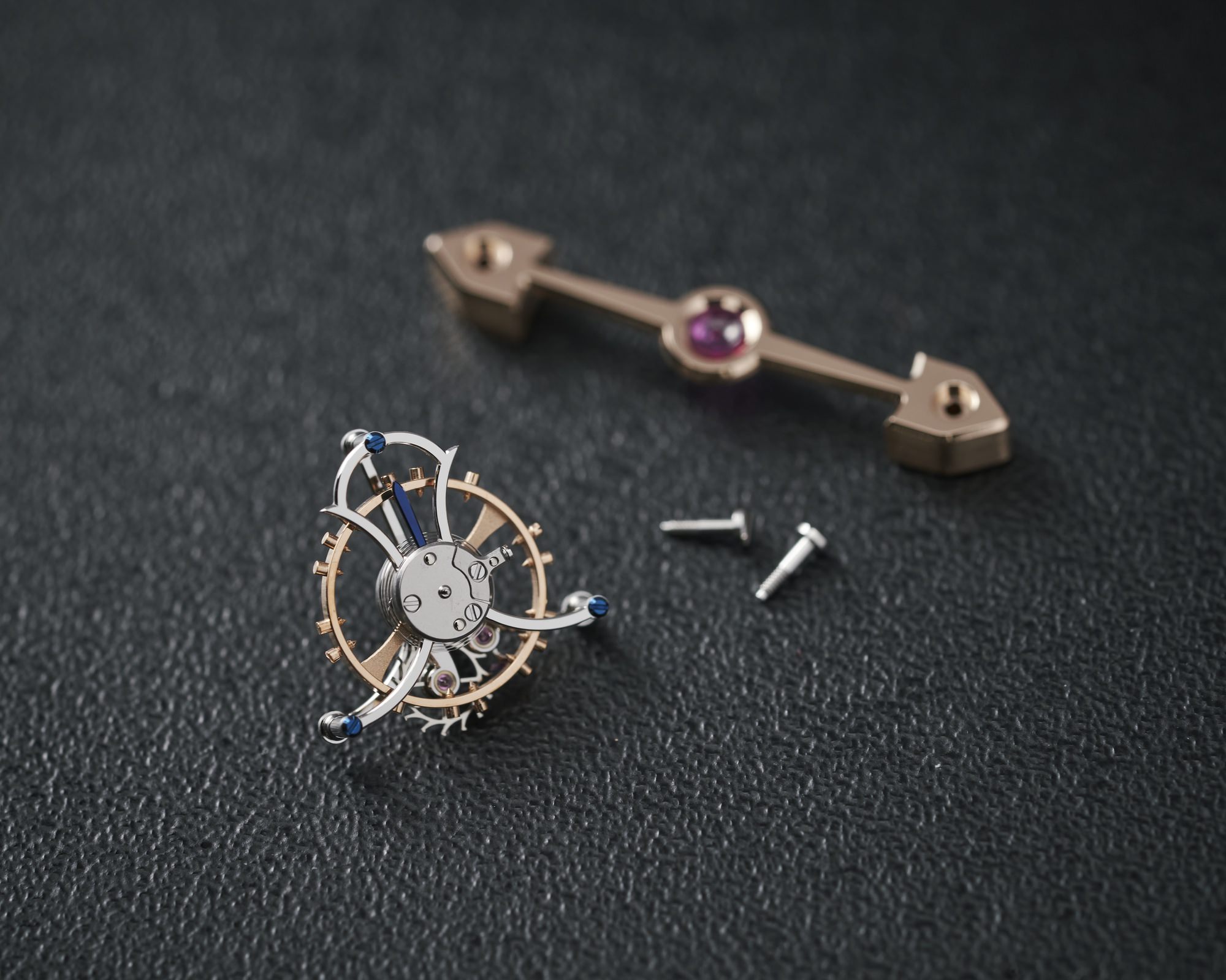 Tourbillon with Three Gold Bridges Ruby Heart - Image 6
