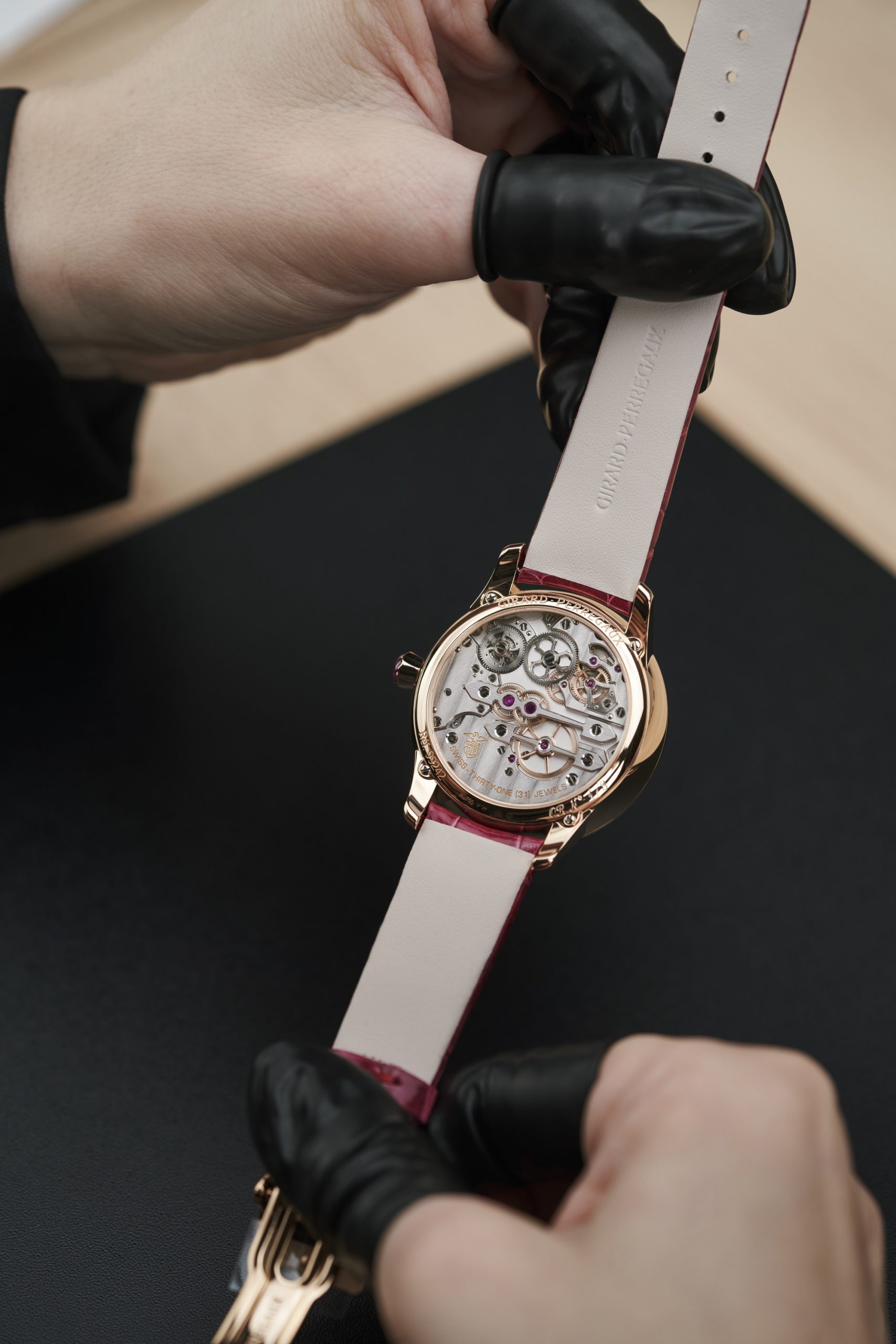 Tourbillon with Three Gold Bridges Ruby Heart - Image 8