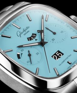 Alternative view of Seventies Chronograph Panorama Date “Disco Blue”