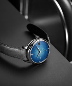 Alternative view of Endeavour Perpetual Calendar Tantalum Blue Enamel
