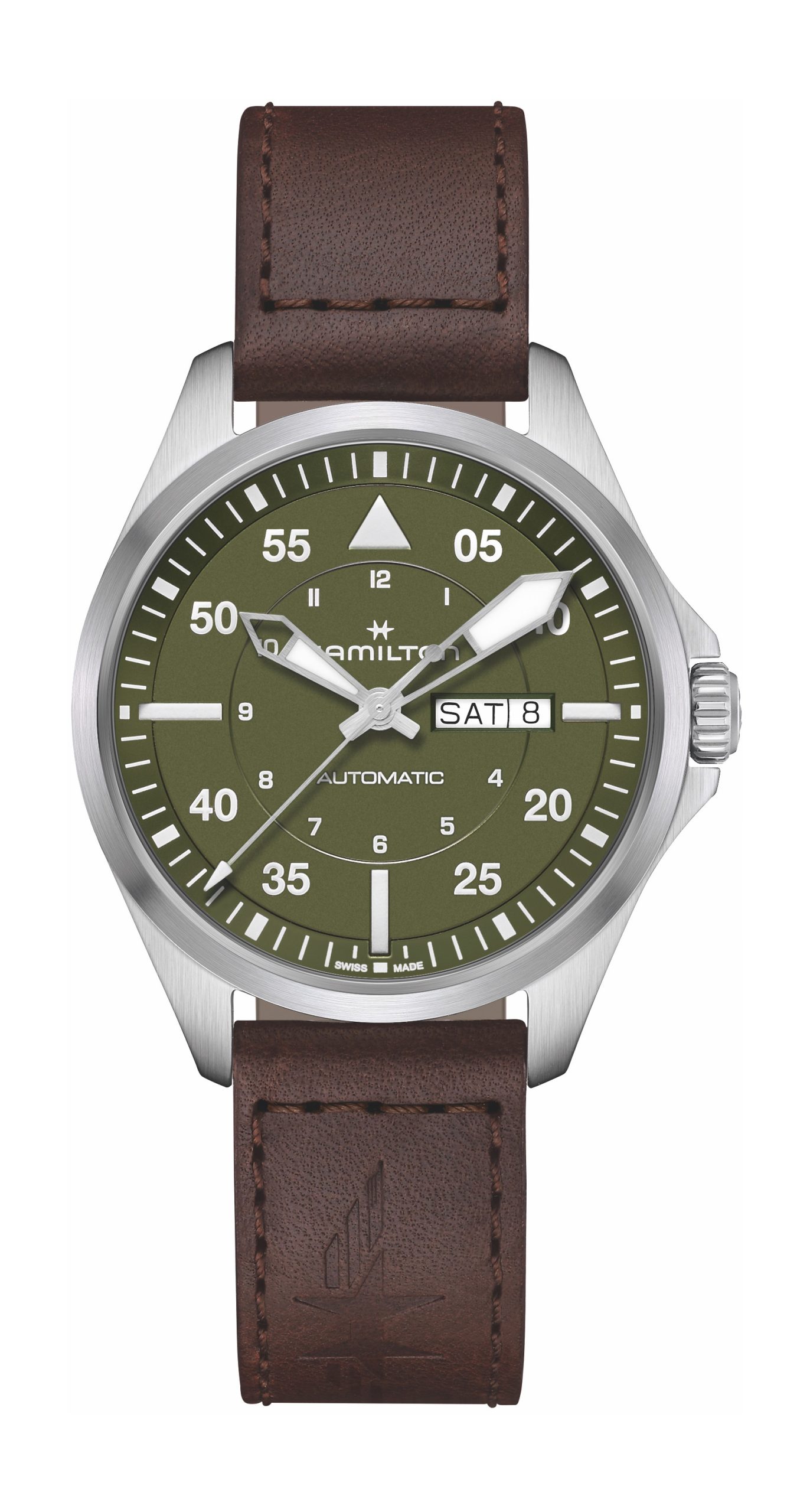 Khaki Aviation Pilot Day-Date 42