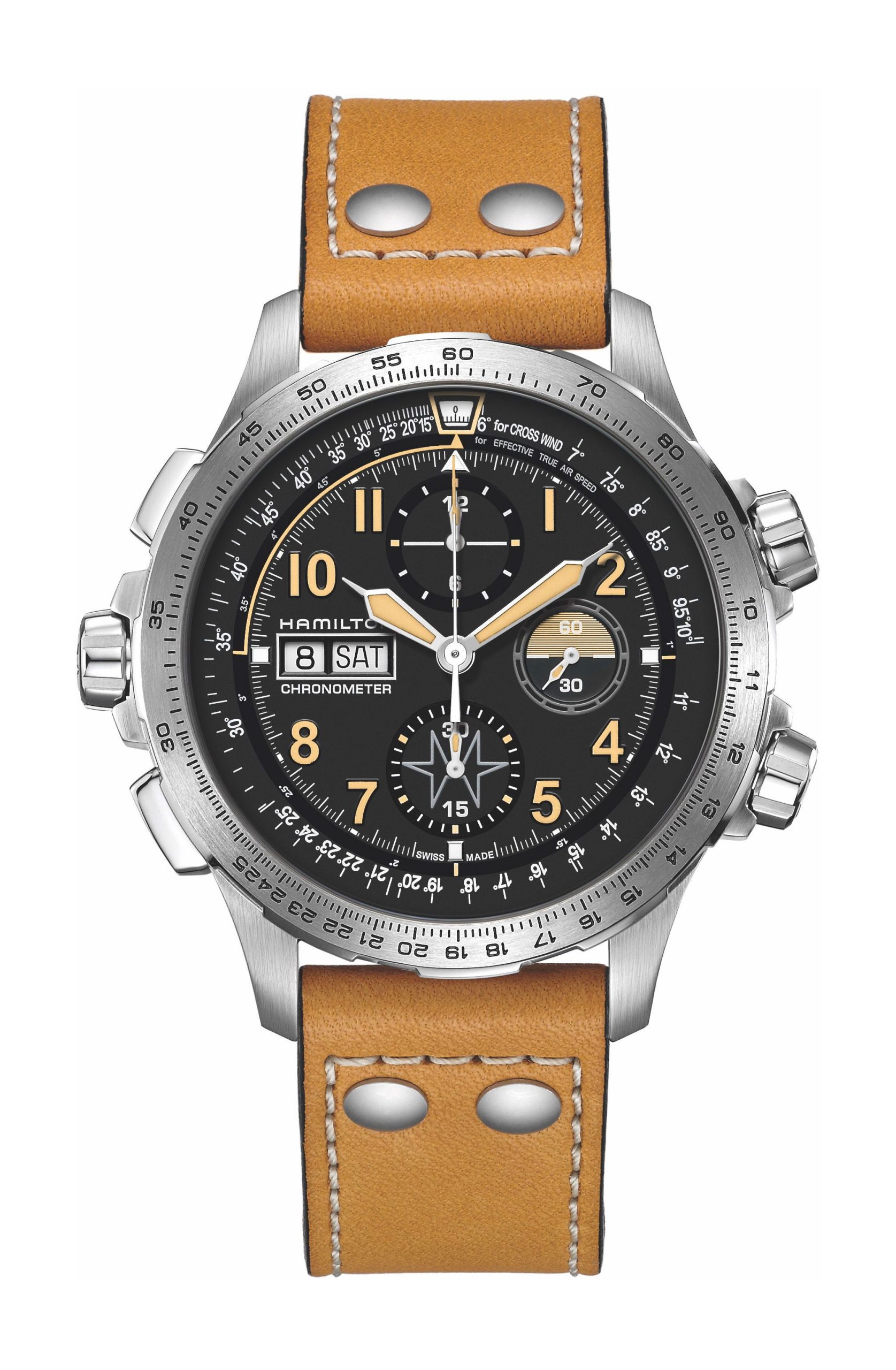 Khaki Aviation X-Wind Day Date Auto Chrono