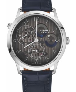 Slim d’Hermès GMT – Platinum