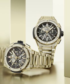 Alternative view of Big Bang Integral Yellow Gold Pavé