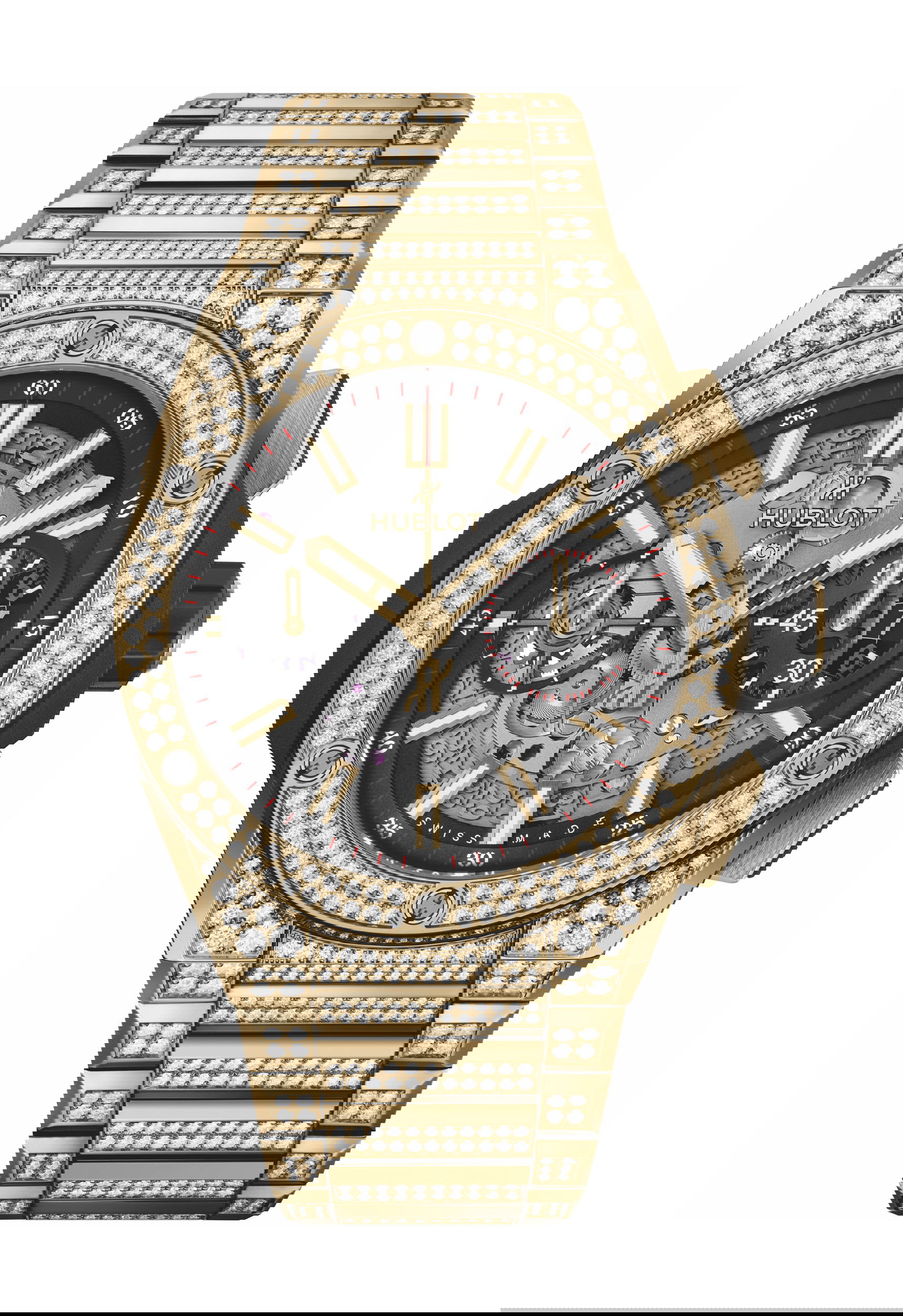 Big Bang Integral Yellow Gold Pavé