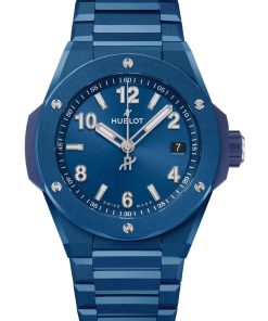 Big Bang Integrated Time Only Blue Ceramic