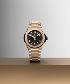 Alternative view of Big Bang Integrated Time Only King Gold