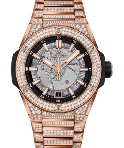 Big Bang Integrated Time Only King Gold Pavé