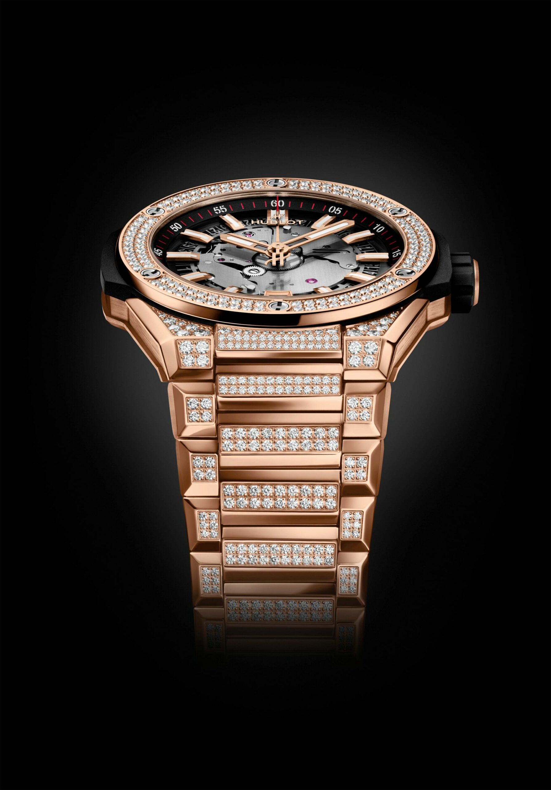 Big Bang Integrated Time Only King Gold Pavé - Image 4