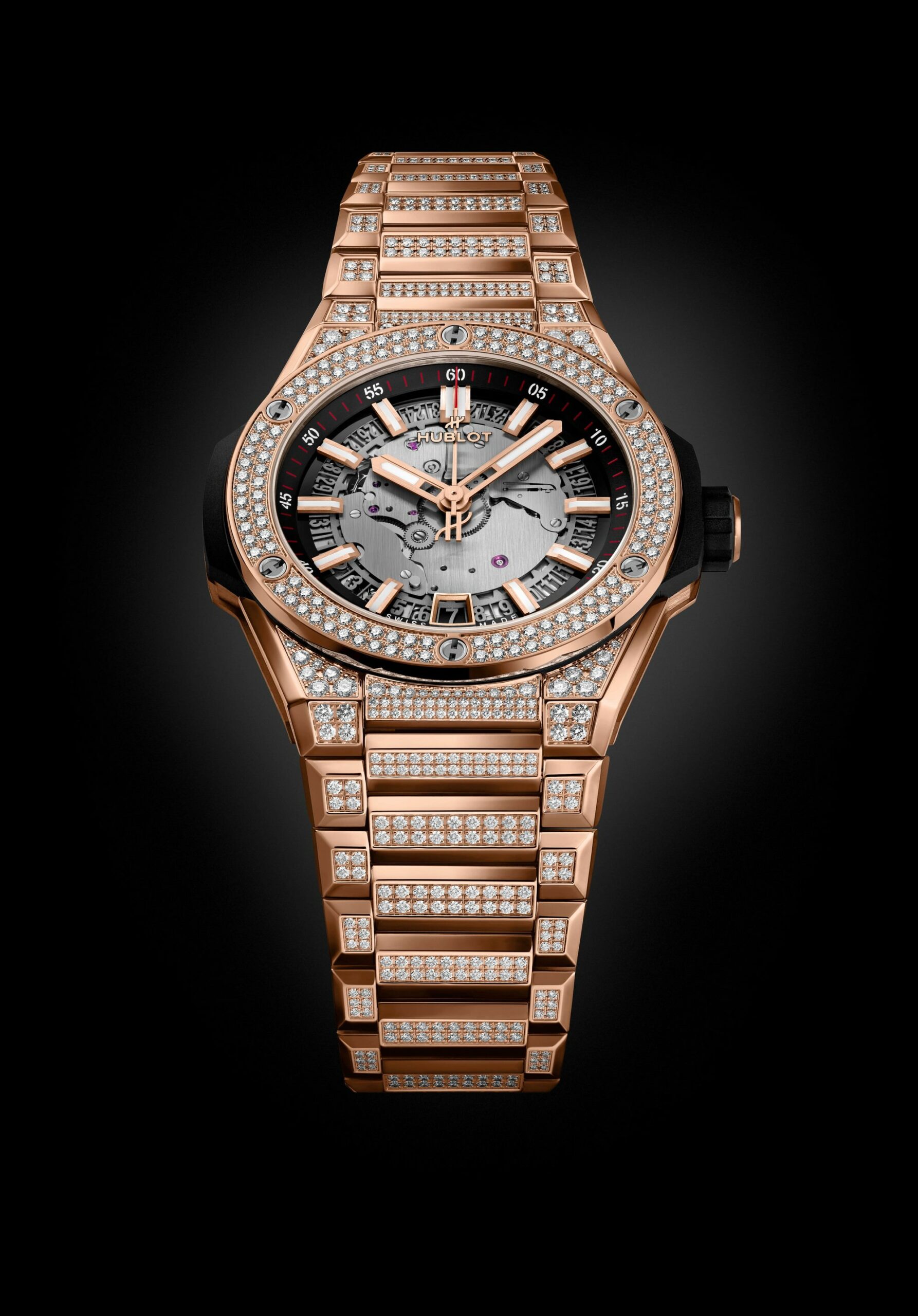 Big Bang Integrated Time Only King Gold Pavé - Image 5