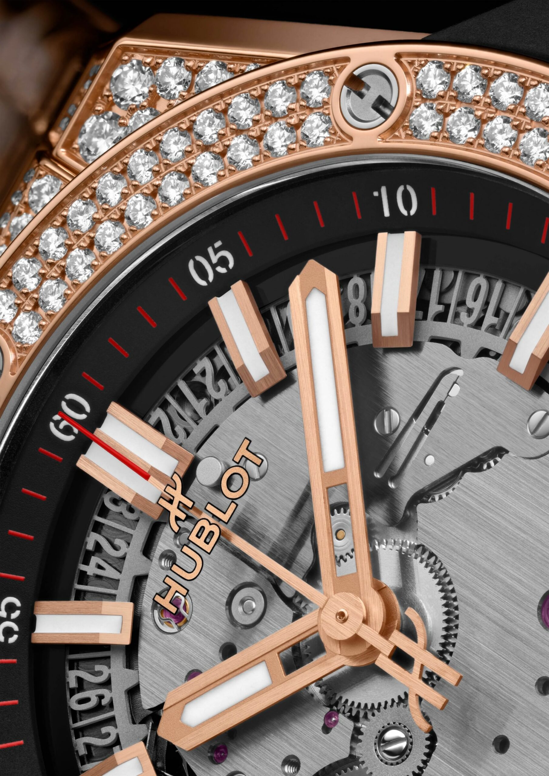 Big Bang Integrated Time Only King Gold Pavé - Image 6