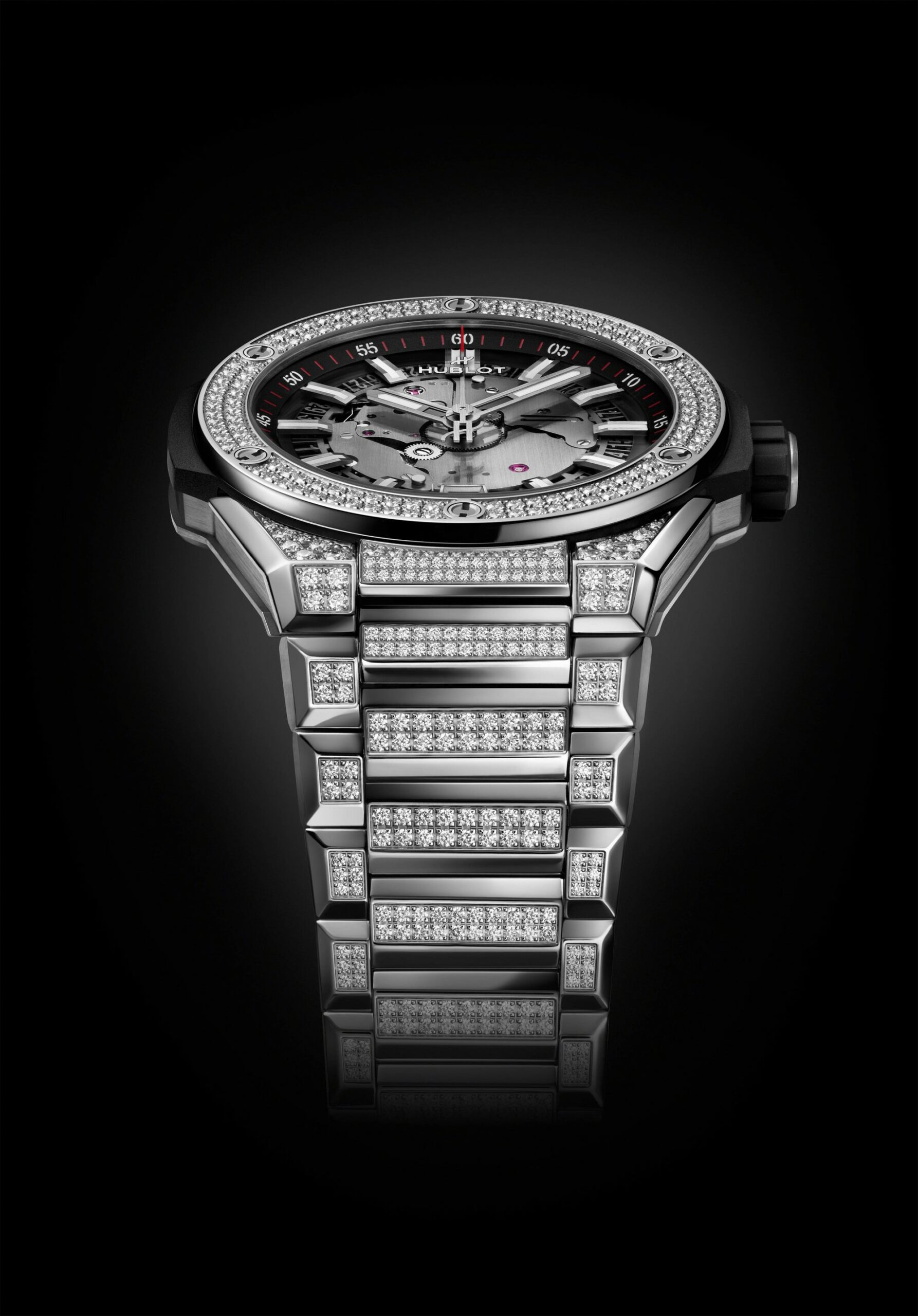 Big Bang Integrated Time Only Titanium Pavé - Image 4