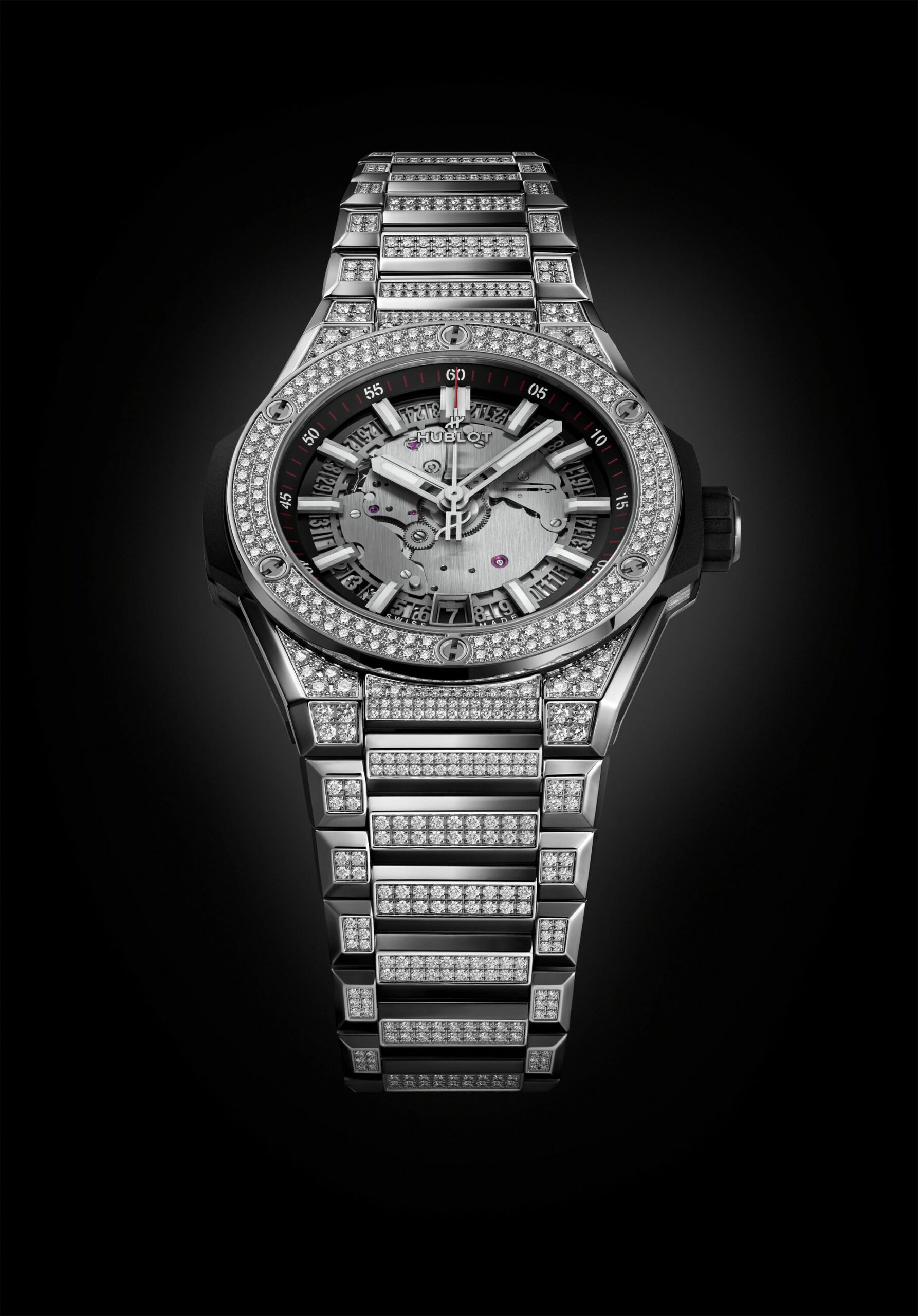 Big Bang Integrated Time Only Titanium Pavé - Image 7