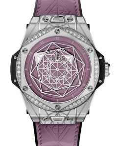 Big Bang One Click Sang Bleu Steel Pink Diamonds