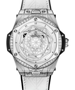 Big Bang One Click Sang Bleu Steel White Diamonds