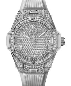 Big Bang One Click Steel White Full Pavé