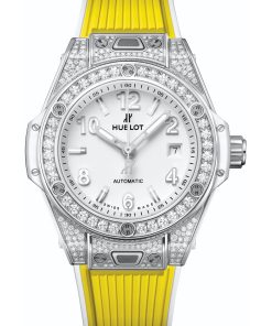 Alternative view of Big Bang One Click Steel White Pavé 33mm