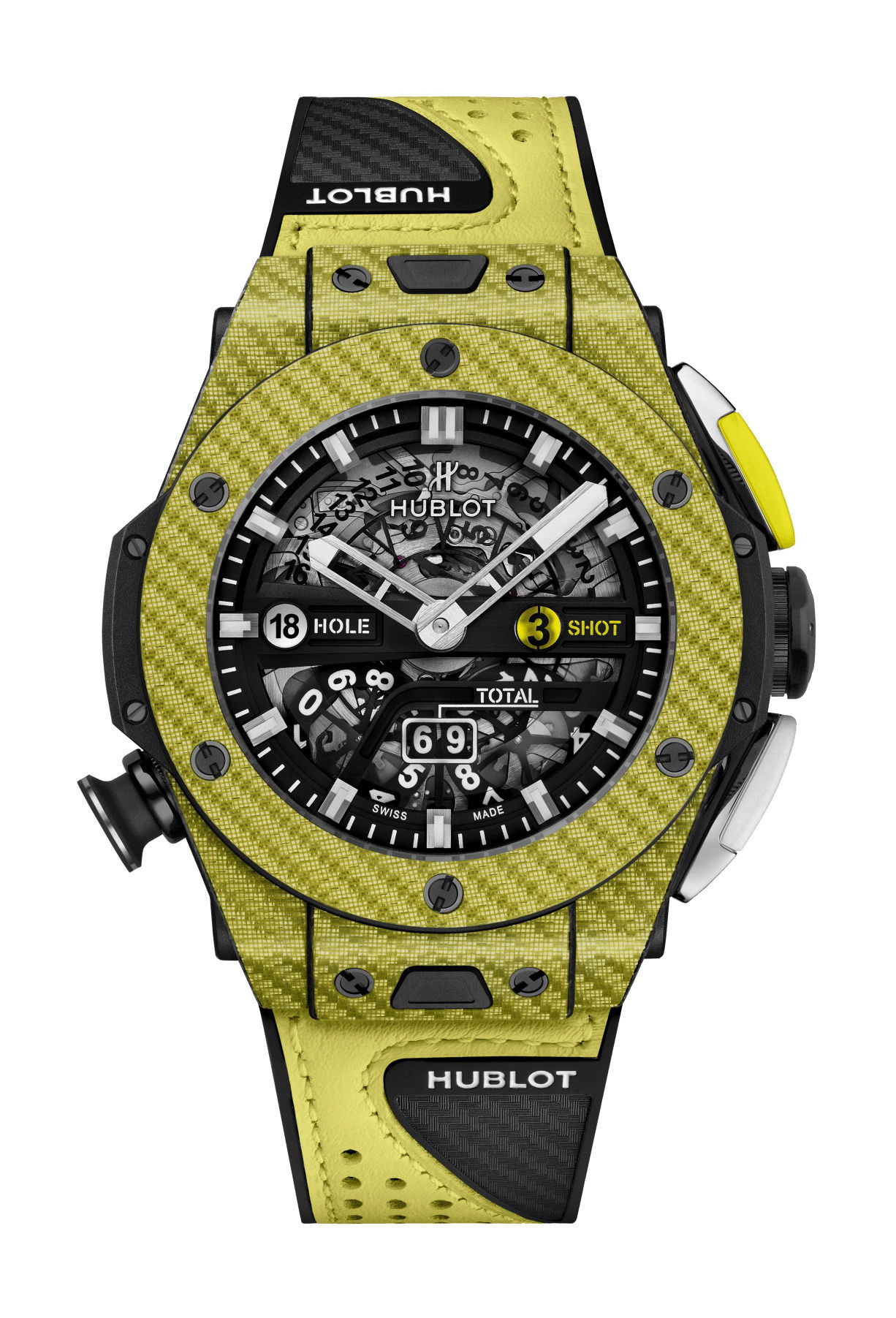 Big Bang Unico Golf Yellow Carbon