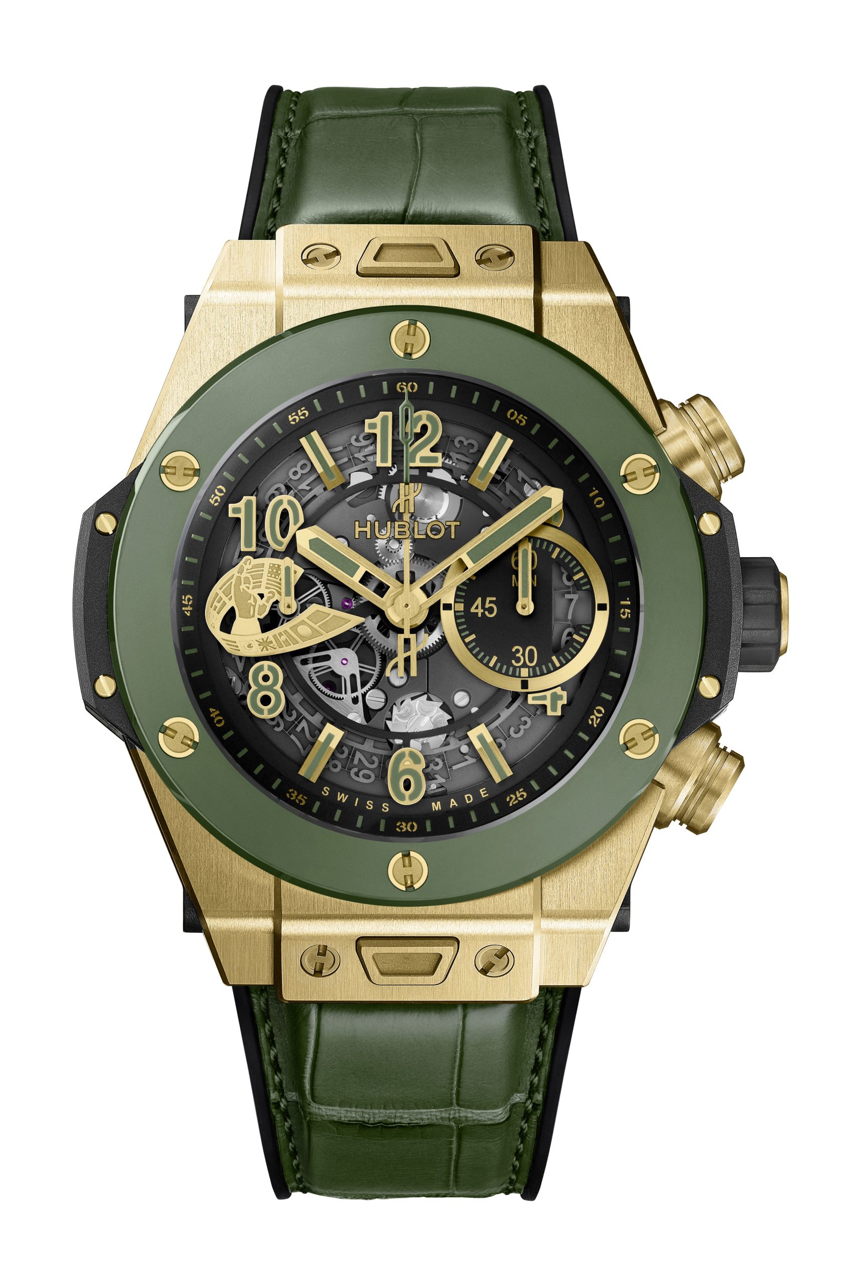 Big Bang Unico WBC Yellow Gold Green Ceramic