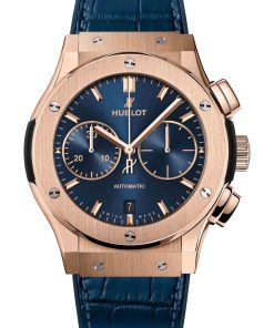 Classic Fusion Blue Chronograph King Gold