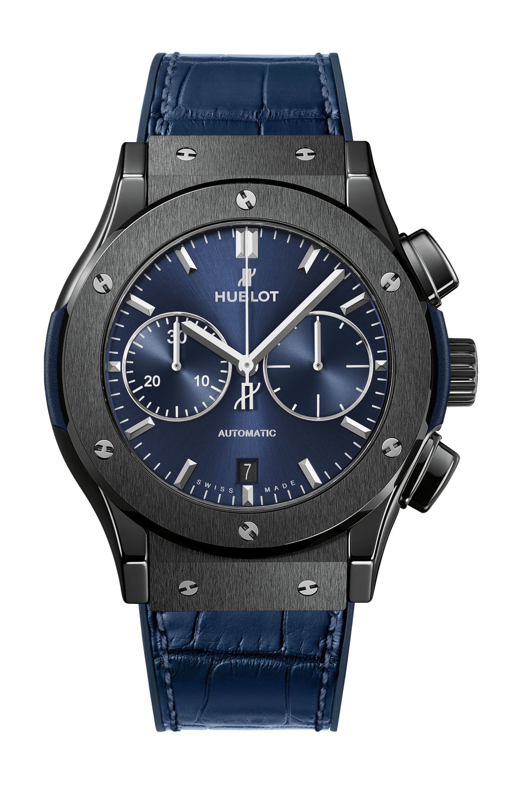 Classic Fusion Ceramic Blue Chronograph