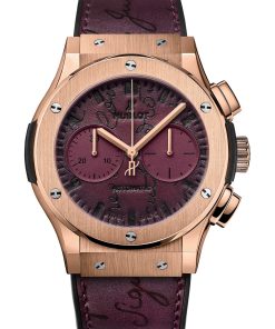 Classic Fusion Chronograph Berluti Scritto Bordeaux