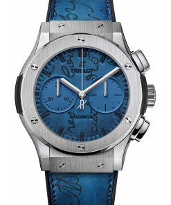 Classic Fusion Chronograph Berluti Scritto Ocean Blue